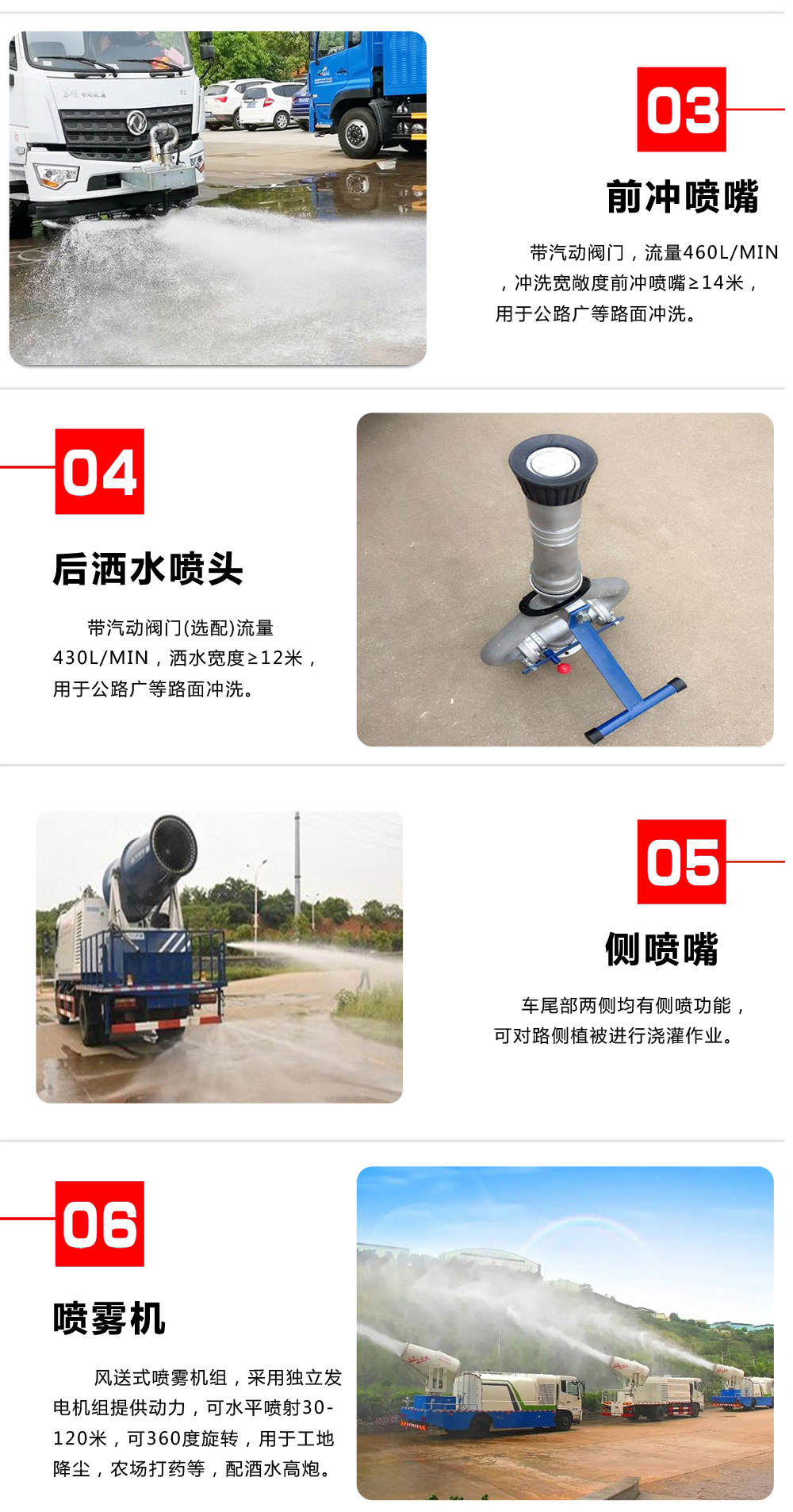 國(guó)六12方東風(fēng)天錦 抑塵車50-100米